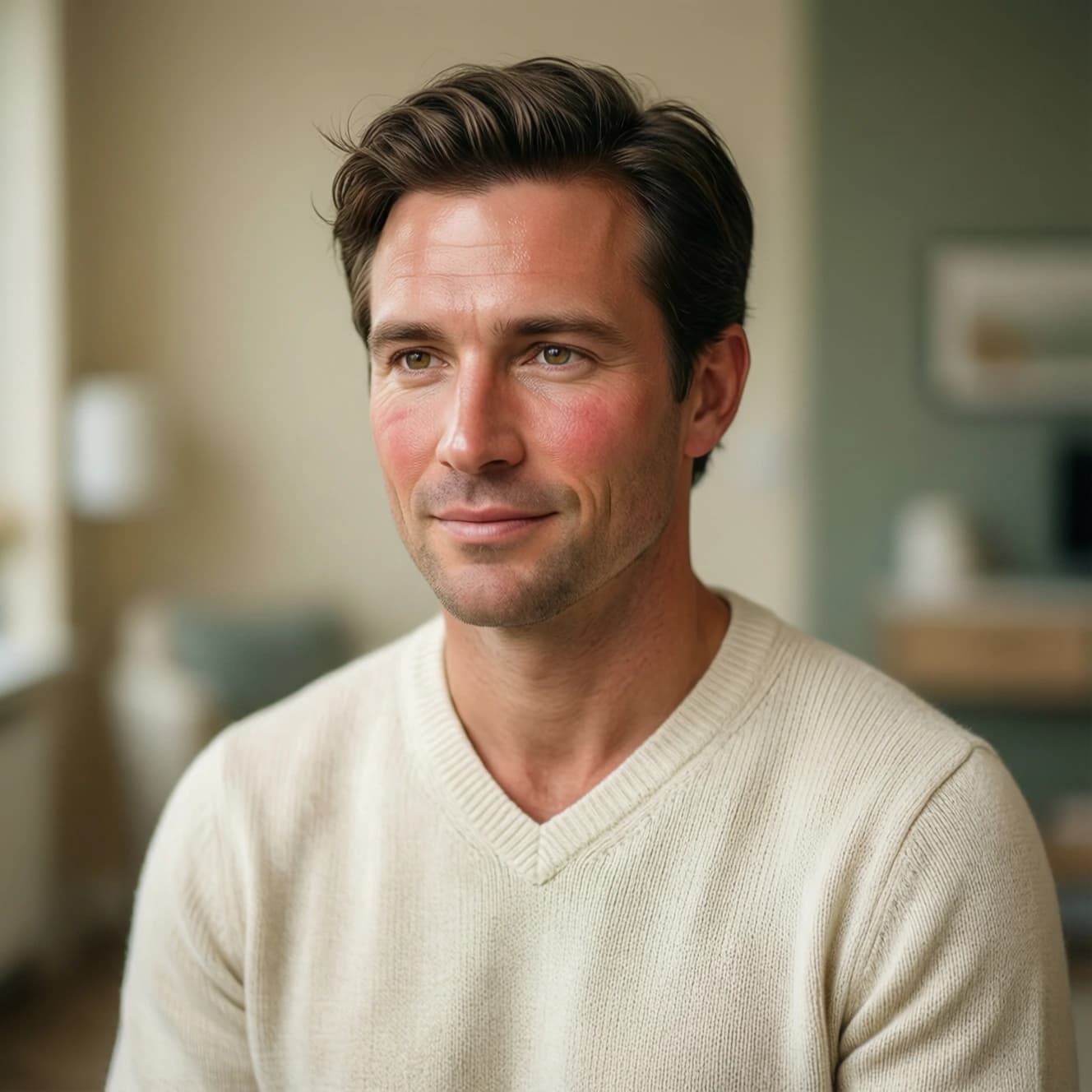 Hairline FUE hair transplant cost case example showing a male portrait for Michael