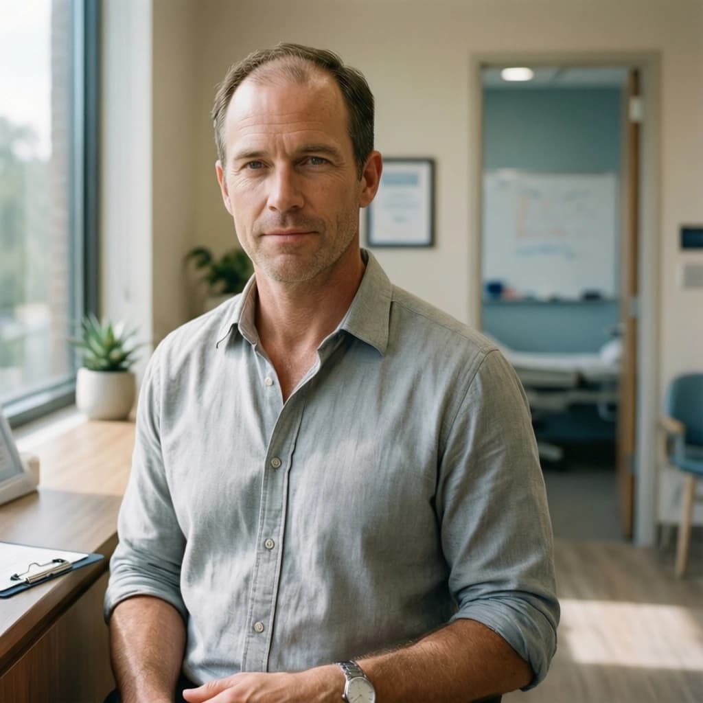 How Much Does It Cost to Get a Hair Transplant? Case Study: Alex, 31 portrait showing a realistic patient consultation example