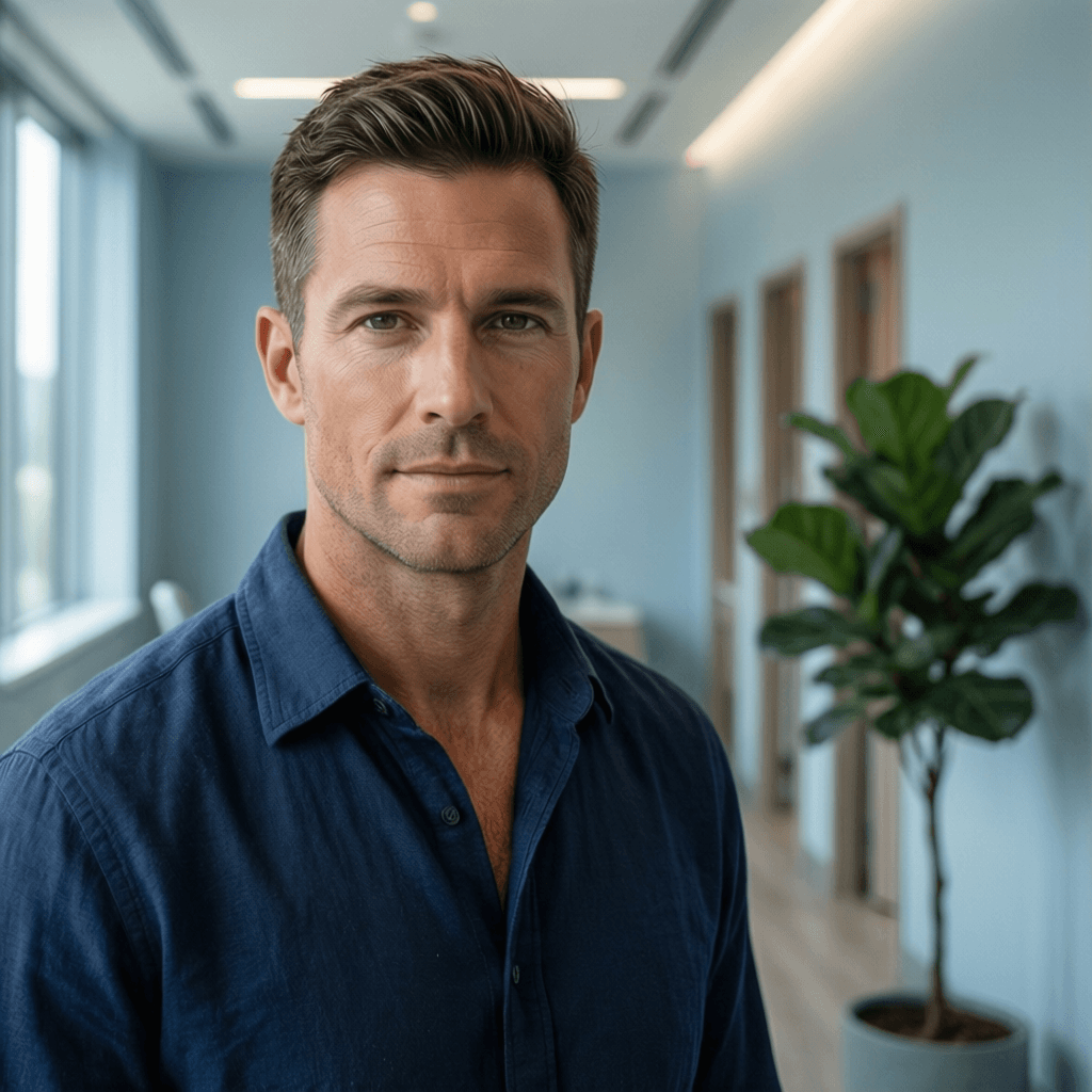 How Much Does a Good Hair Transplant Cost? Case Study: Joshua, 34 How Much Does a Good Hair Transplant Cost? Case Study: Joshua, 34 portrait showing a realistic patient consultation example