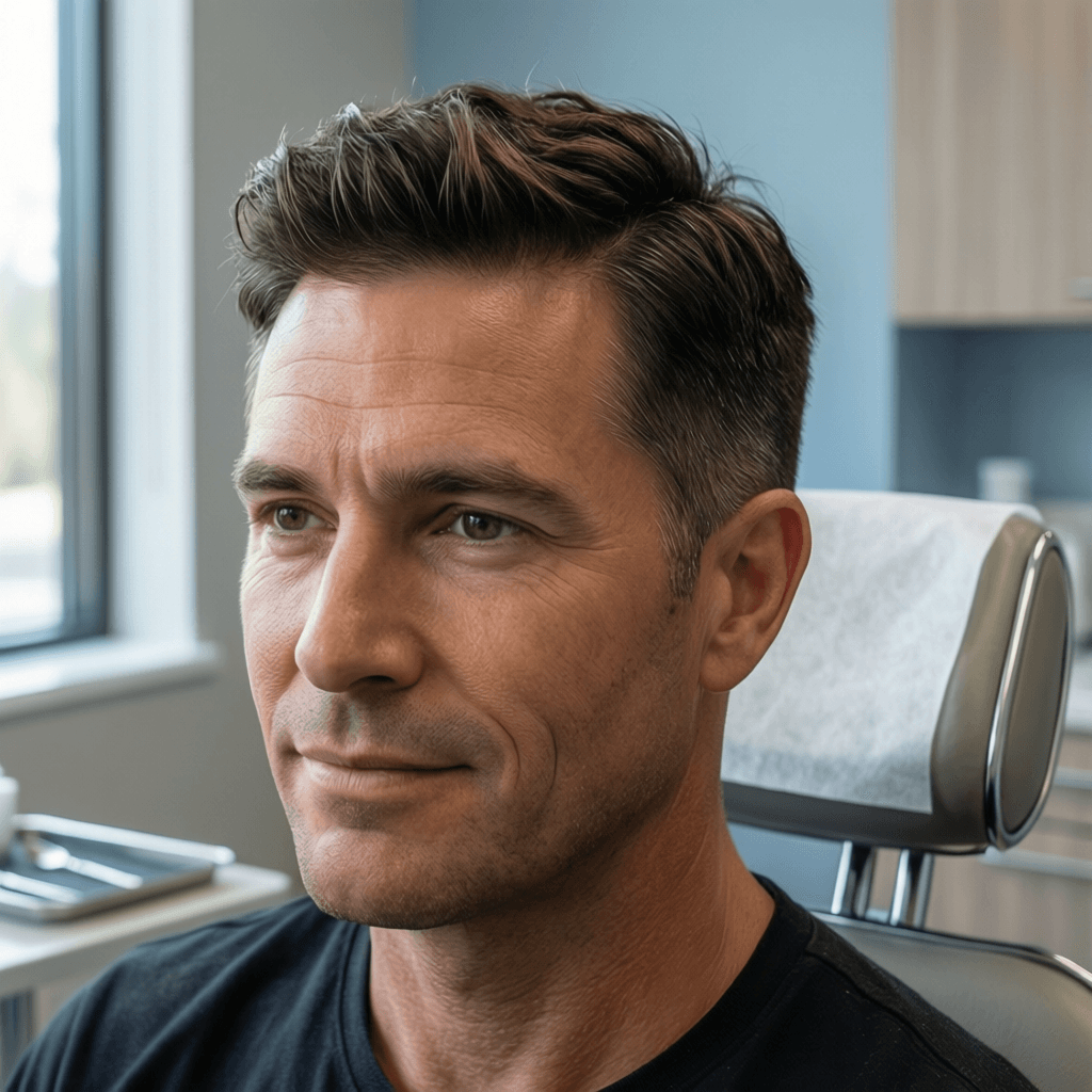 How Much Does Hair Transplant Cost in USA? Case Study: Ryan, 40 How Much Does Hair Transplant Cost in USA? Case Study: Ryan, 40 portrait showing a realistic patient consultation example