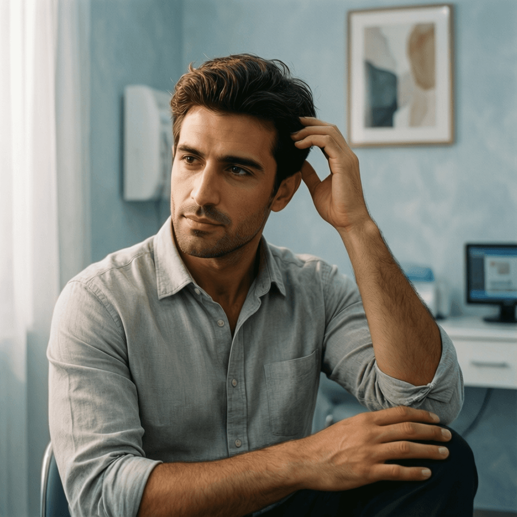 How Much Does Hair Transplant Cost Turkey? Case Study: Kerem, 29 How Much Does Hair Transplant Cost Turkey? Case Study: Kerem, 29 portrait showing a realistic patient consultation example