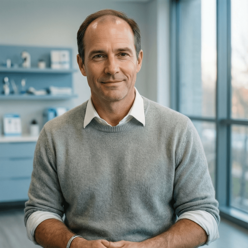 How Much Does Hair Transplant Surgery Cost? Case Study: Matthew, 43 How Much Does Hair Transplant Surgery Cost? Case Study: Matthew, 43 portrait showing a realistic patient consultation example